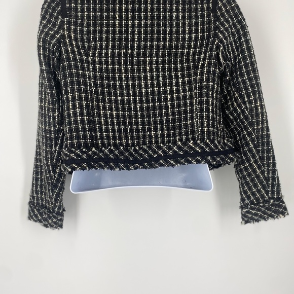 Pre-Owned Merona Women’s Vintage Black & White Tweed Blazer/Jacket – Size M - Picture 3 of 7